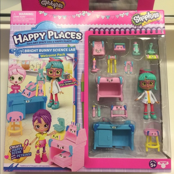 shopkins bright bunny science lab